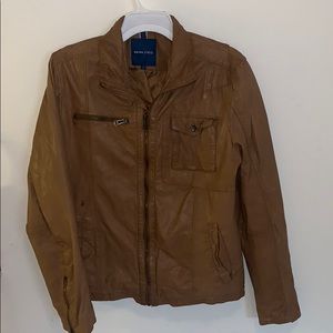 Cole Haan Brown Genuine Leather Jacket